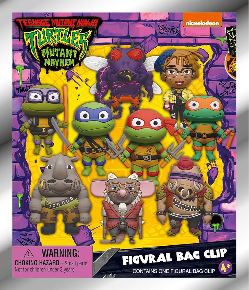 Teenage Mutant Turtles バッグクリップ タートルズ モノグラム フィギュラル バッグ クリップ TMNT ティーンエイジ